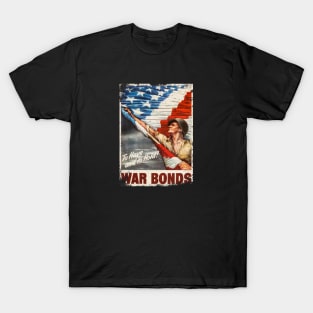 War Bonds WWII Poster Vintage T-Shirt